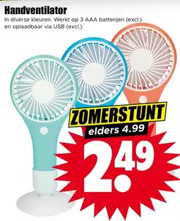 Dirk Handventilator aanbieding
