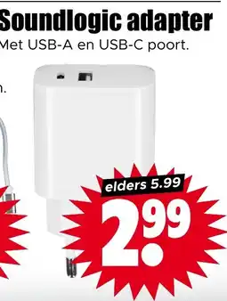Dirk Soundlogic adapter aanbieding