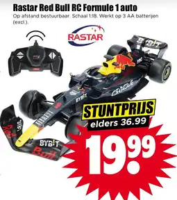 Dirk Rastar Red Bull RC Formule 1 auto aanbieding