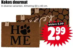 Dirk Kokos deurmat aanbieding