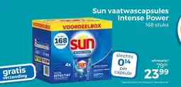Trekpleister Sun vaatwascapsules Intense Power aanbieding