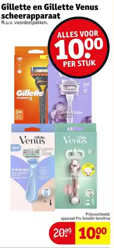Kruidvat Gillette en Gillette Venus Scheerapparaat aanbieding