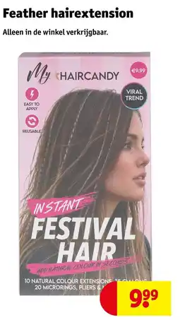 Kruidvat Feather Hairextension aanbieding