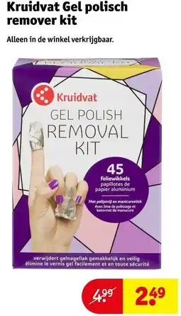 Kruidvat Kruidvat Gel Polisch Remover Kit aanbieding