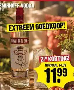 Super Dirck 3 Smirnoff vodka aanbieding