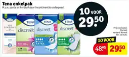 Kruidvat Tena Enkelpak aanbieding