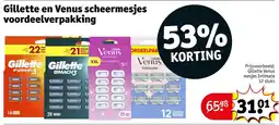 Kruidvat Gillette en Venus scheermesjes voordeelverpakking aanbieding