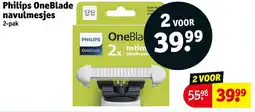 Kruidvat Philips OneBlade Navulmesjes aanbieding