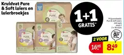 Kruidvat Kruidvat Pure & Soft luiers en Luierbroekjes aanbieding