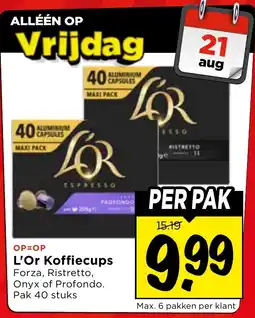Vomar Voordeelmarkt L'Or Koffiecups aanbieding
