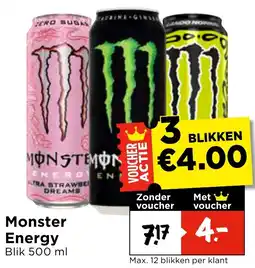 Vomar Voordeelmarkt Monster Energy aanbieding