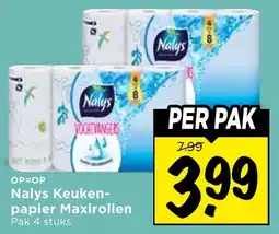 Vomar Voordeelmarkt Nalys Keukenpapier Maxirollen aanbieding