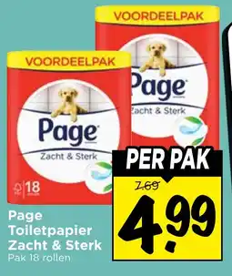 Vomar Voordeelmarkt Page toilet papier zacht & sterk aanbieding