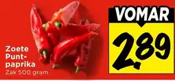 Vomar Voordeelmarkt Zoete Punt-paprika aanbieding