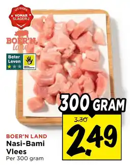 Vomar Voordeelmarkt Boer'n Land Nasi-Bami Vlees aanbieding
