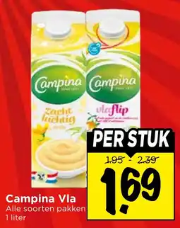 Vomar Voordeelmarkt Alle Campina Vla aanbieding