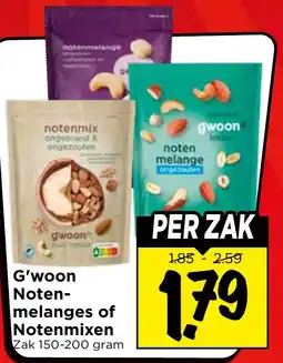 Vomar Voordeelmarkt G'woon Notenmelanges of Notenmixen aanbieding
