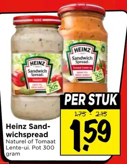 Vomar Voordeelmarkt Heinz Sandwichspread aanbieding
