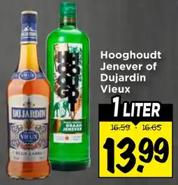 Vomar Voordeelmarkt Hooghoudt Jenever of Dujardin Vieux aanbieding