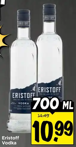 Vomar Voordeelmarkt Eristoff Vodka aanbieding