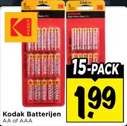 Vomar Voordeelmarkt Kodak Batterijen aanbieding