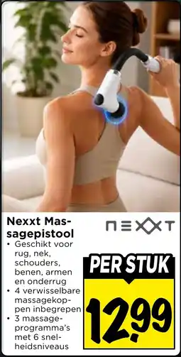 Vomar Voordeelmarkt Nexxt Massagepistool aanbieding