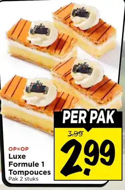 Vomar Voordeelmarkt Luxe Formule 1 Tompouces aanbieding