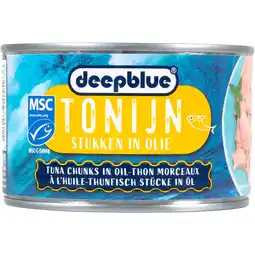 Dirk Deepblue Tonijnstukken in olie aanbieding
