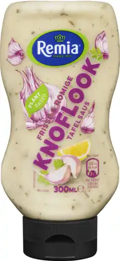 Dirk Remia Tafelsaus knoflook aanbieding