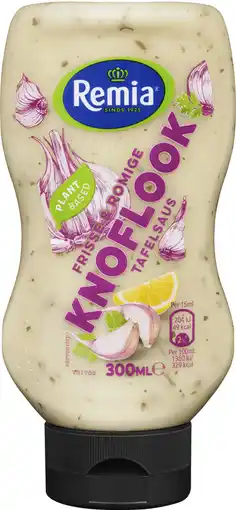 Dirk Remia Tafelsaus knoflook aanbieding