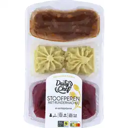 Dirk Daily Chef Stoofperen-puree met hachee aanbieding