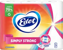 Dirk Edet Keukenpaptier simply strong 3 rollen aanbieding