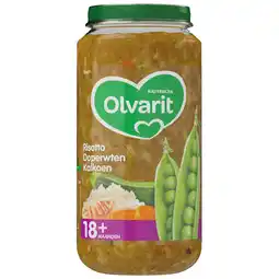 Dirk Olvarit 18+ Maanden Risotto Doperwten Kalkoen aanbieding