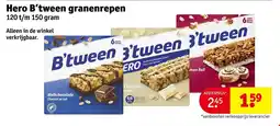 Kruidvat Hero B'tween granenrepen aanbieding