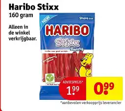 Kruidvat Haribo Stixx aanbieding