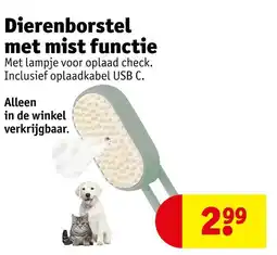 Kruidvat Dierenborstel met mist functie aanbieding
