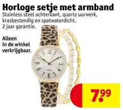 Kruidvat Horloge Setje met Armband aanbieding