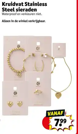 Kruidvat Kruidvat Stainless Steel sieraden aanbieding