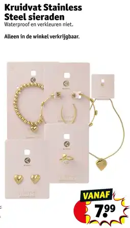 Kruidvat Kruidvat Stainless Steel Sieraden aanbieding
