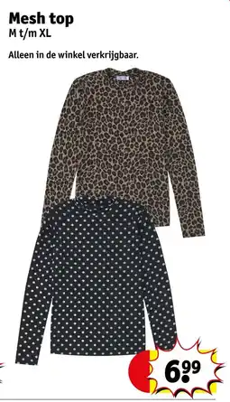 Kruidvat Mesh top aanbieding