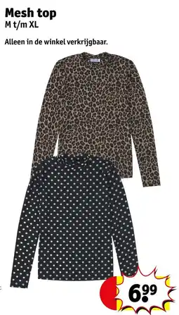Kruidvat Mesh top aanbieding