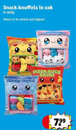 Kruidvat Snack knuffels in zak aanbieding