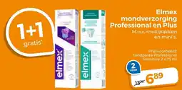 Trekpleister Elmex mondverzorging professional en plus aanbieding