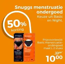 Trekpleister Snuggs menstruatie ondergoed aanbieding