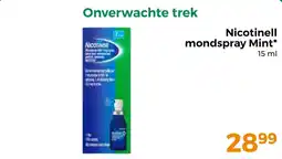 Trekpleister Nicotinell mondspray mint aanbieding