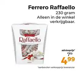 Trekpleister Ferrero raffaello aanbieding