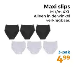 Trekpleister Maxi slips aanbieding