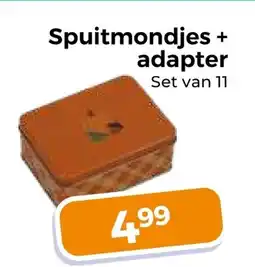 Trekpleister Spuitmondjes + adapter aanbieding