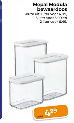 Trekpleister Mepal modula bewaardoos aanbieding