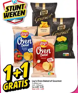 Hoogvliet Lay's oven baked of gourmet aanbieding